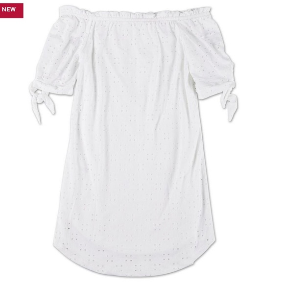 ❌SOLD❌ Off Shoulder Eyelet Dress  - Medium - Picture 2 of 2